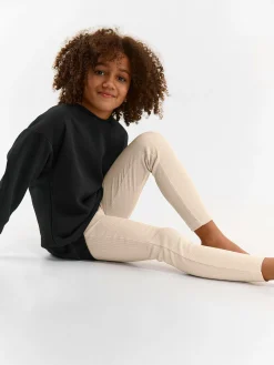 GATE Legginsy w prążkowane wzory z bawełny|Dzieci Dziewczynki·Spodnie I Legginsy