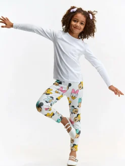 GATE Legginsy w prążkowane wzory z bawełny|Dzieci Dziewczynki·Spodnie I Legginsy