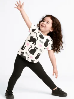 GATE Legginsy z żebrowanej dzianiny|Dzieci Dziewczynki·Spodnie I Legginsy