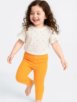 GATE Legginsy z żebrowanej dzianiny|Dzieci Dziewczynki·Spodnie I Legginsy