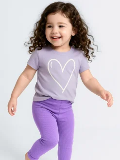 GATE Legginsy z żebrowanej dzianiny|Dzieci Dziewczynki·Spodnie I Legginsy