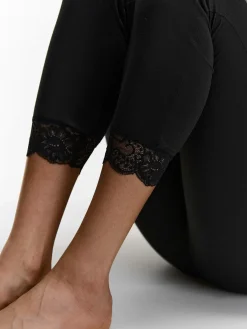 GATE Legginsy z koronką| Spodnie·Legginsy