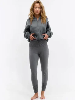 GATE Legginsy z koronką| Spodnie·Legginsy