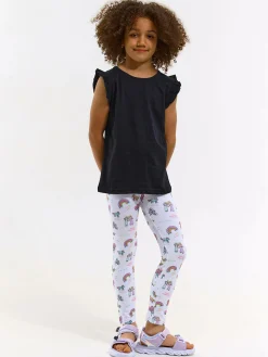 GATE Legginsy z nadrukiem|Dzieci Baby|Dziewczynki·Spodnie I Legginsy