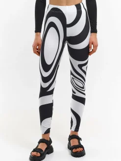 GATE Legginsy z nadrukiem| Spodnie·Legginsy