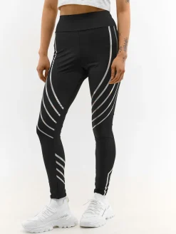 GATE Legginsy z odblaskowymi paskami| Spodnie·Legginsy