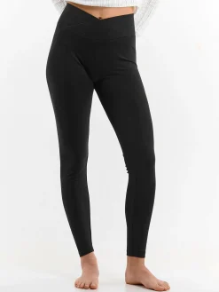 GATE Legginsy z paskiem w kształcie litery V| Spodnie·Legginsy