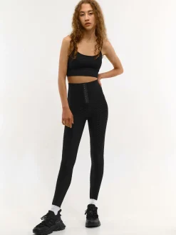 GATE Legginsy z regulowaną talią| Spodnie·Legginsy