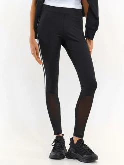 GATE Legginsy z siateczkowym panelem| Spodnie·Legginsy