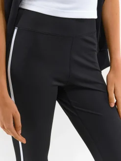 GATE Legginsy z siateczkowym panelem| Spodnie·Legginsy