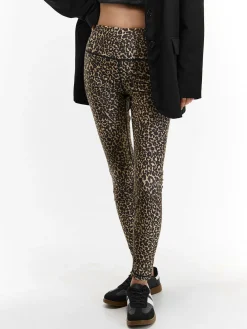 GATE Leginsy sportowe z nadrukiem| Spodnie·Legginsy