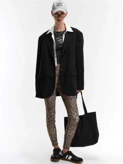 GATE Leginsy sportowe z nadrukiem| Spodnie·Legginsy