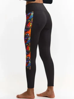 GATE Leginsy sportowe z nadrukiem| Spodnie·Legginsy