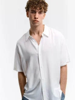 GATE Luźna koszula z wiskozy| Koszulki·Koszule