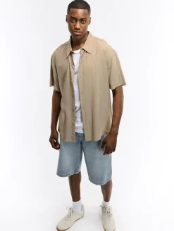 GATE Luźna koszula z wiskozy| Koszulki·Koszule