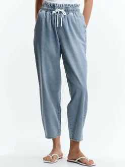 GATE Luźne jeansy typu „paperbag”.| Spodnie·Jeansy