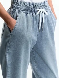 GATE Luźne jeansy typu „paperbag”.| Spodnie·Jeansy