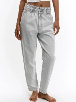 GATE Luźne jeansy typu „paperbag”.| Spodnie·Jeansy