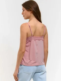 GATE Luźny top z koronką| Koszulki I Topy·Podkoszulki ☀️