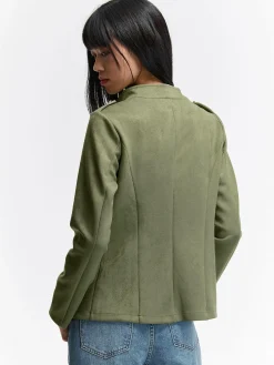 GATE Marynarka z imitacji zamszu| Kurtki I Płaszcze·Żakiety