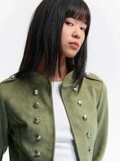 GATE Marynarka z imitacji zamszu| Kurtki I Płaszcze·Żakiety