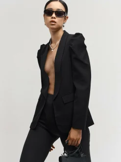 GATE Marynarka z marszczonymi rękawami| Kurtki I Płaszcze·Żakiety