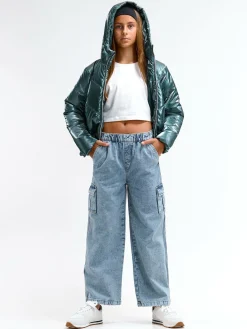 GATE Metaliczna kurtka zimowa|Dzieci Dziewczynki·Kurtki I Płaszcze