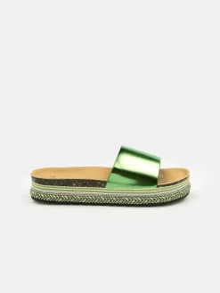 GATE Metaliczne klapki| Buty