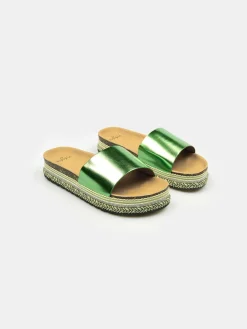 GATE Metaliczne klapki| Buty