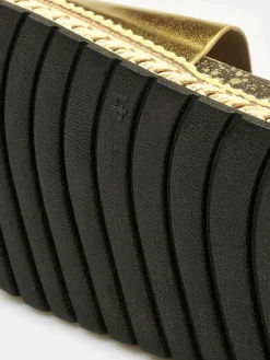 GATE Metaliczne klapki| Buty