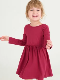 GATE Miękka sukienka z długimi rękawami|Dzieci Dziewczynki·Sukienki