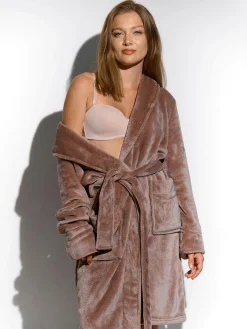 GATE Miękki, ciepły szlafrok| Bielizna·Bielizna Nocna|Bielizna·Kąpielowy Szlafrok