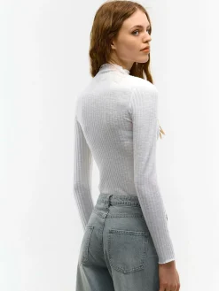 GATE Miękki golf w prążki| Koszulki I Topy·Golfy