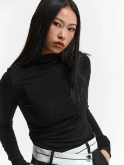 GATE Miękki golf w prążki| Koszulki I Topy·Golfy