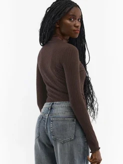 GATE Miękki golf w prążki| Koszulki I Topy·Golfy