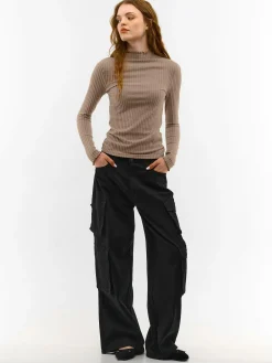 GATE Miękki golf w prążki| Koszulki I Topy·Golfy