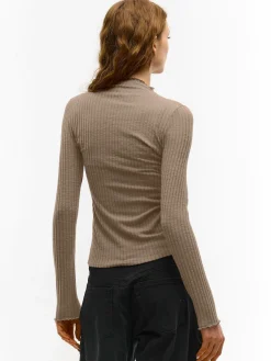 GATE Miękki golf w prążki| Koszulki I Topy·Golfy