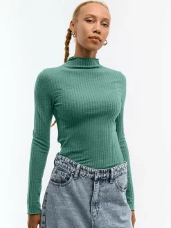 GATE Miękki golf w prążki| Koszulki I Topy·Golfy