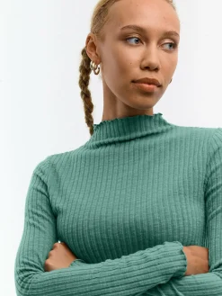 GATE Miękki golf w prążki| Koszulki I Topy·Golfy