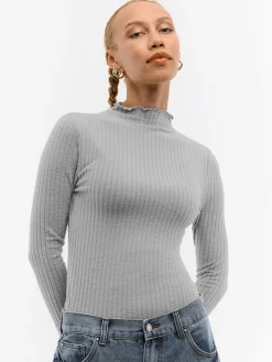 GATE Miękki golf w prążki| Koszulki I Topy·Golfy