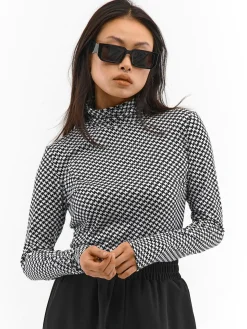 GATE Miękki golf z nadrukiem| Koszulki I Topy·Topy|Koszulki I Topy·Golfy