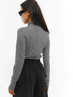 GATE Miękki golf z nadrukiem| Koszulki I Topy·Topy|Koszulki I Topy·Golfy