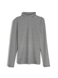 GATE Miękki golf z nadrukiem| Koszulki I Topy·Topy|Koszulki I Topy·Golfy