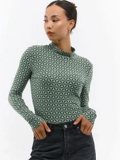 GATE Miękki golf z nadrukiem| Koszulki I Topy·Golfy