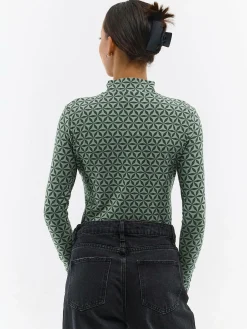 GATE Miękki golf z nadrukiem| Koszulki I Topy·Golfy