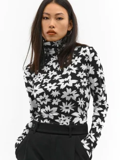 GATE Miękki golf z nadrukiem| Koszulki I Topy·Golfy