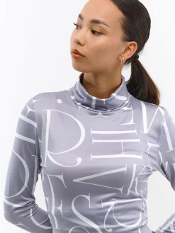 GATE Miękki golf z nadrukiem| Koszulki I Topy·Golfy