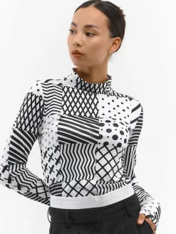 GATE Miękki golf z nadrukiem| Koszulki I Topy·Golfy