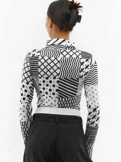 GATE Miękki golf z nadrukiem| Koszulki I Topy·Golfy