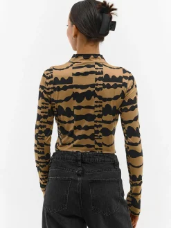 GATE Miękki golf z nadrukiem| Koszulki I Topy·Golfy